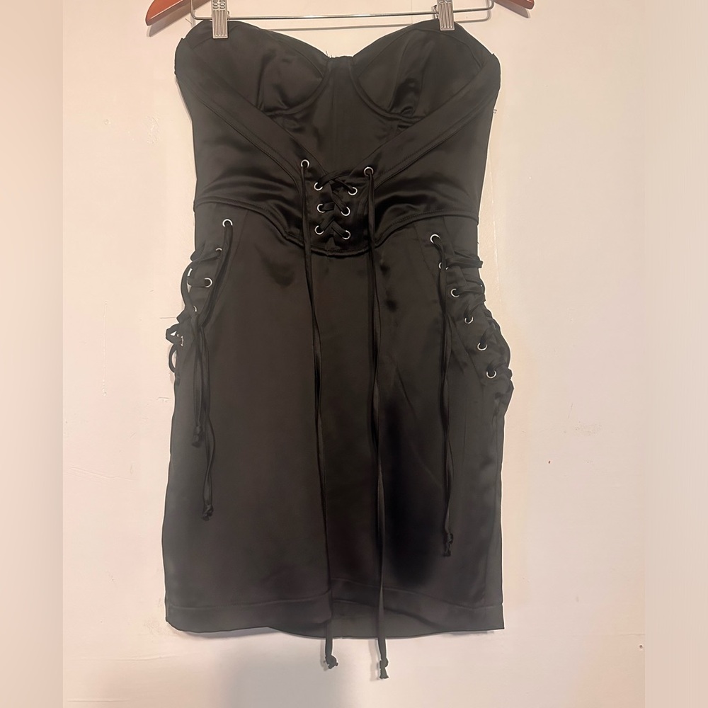 Forever 21 Black Strapless Bodycon Dress Night Out